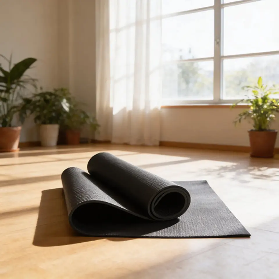 Tapete Yoga Grueso Pilates Ejercicios Con Maleta 173x61x 0.3 4