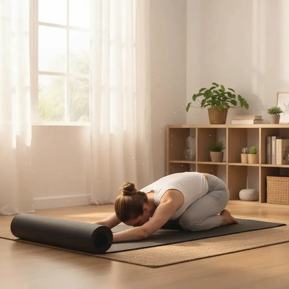 Tapete Yoga Grueso Pilates Ejercicios Con Maleta 173x61x 0.3 5