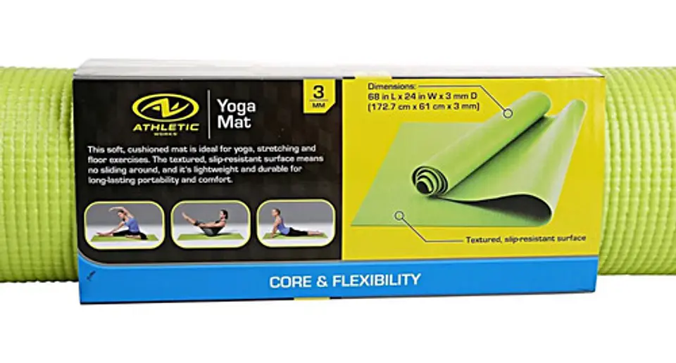Tapete Yoga Grueso Pilates Ejercicios Con Maleta 173x61x 0.3 10