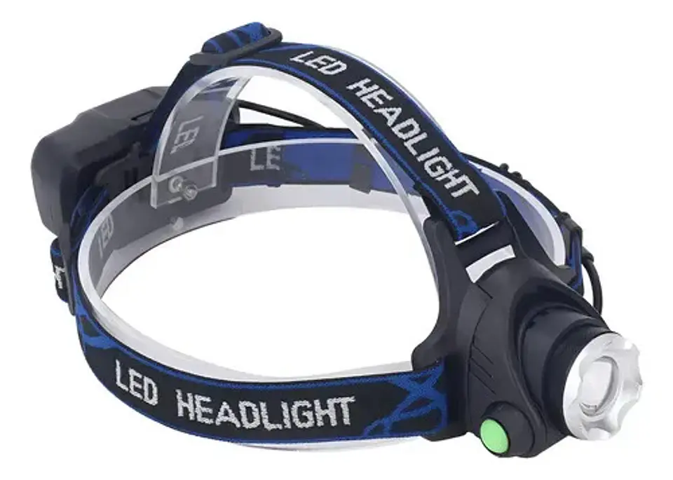 Linterna Led De Cabeza Recargable Linterna Minera Zoom Color De La Luz Blanca Fria 1