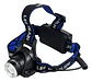 Linterna Led De Cabeza Recargable Linterna Minera Zoom Color De La Luz Blanca Fria - Miniatura 4