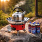 Estufa Hornilla Camping Contraviento + 4 Latas Gas Butano - Miniatura 5