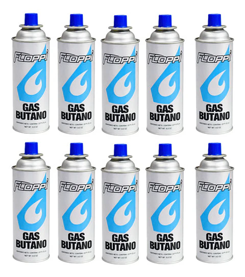 Set X 10 Tanques Gas Butano Ideal Para Estufas Soplete