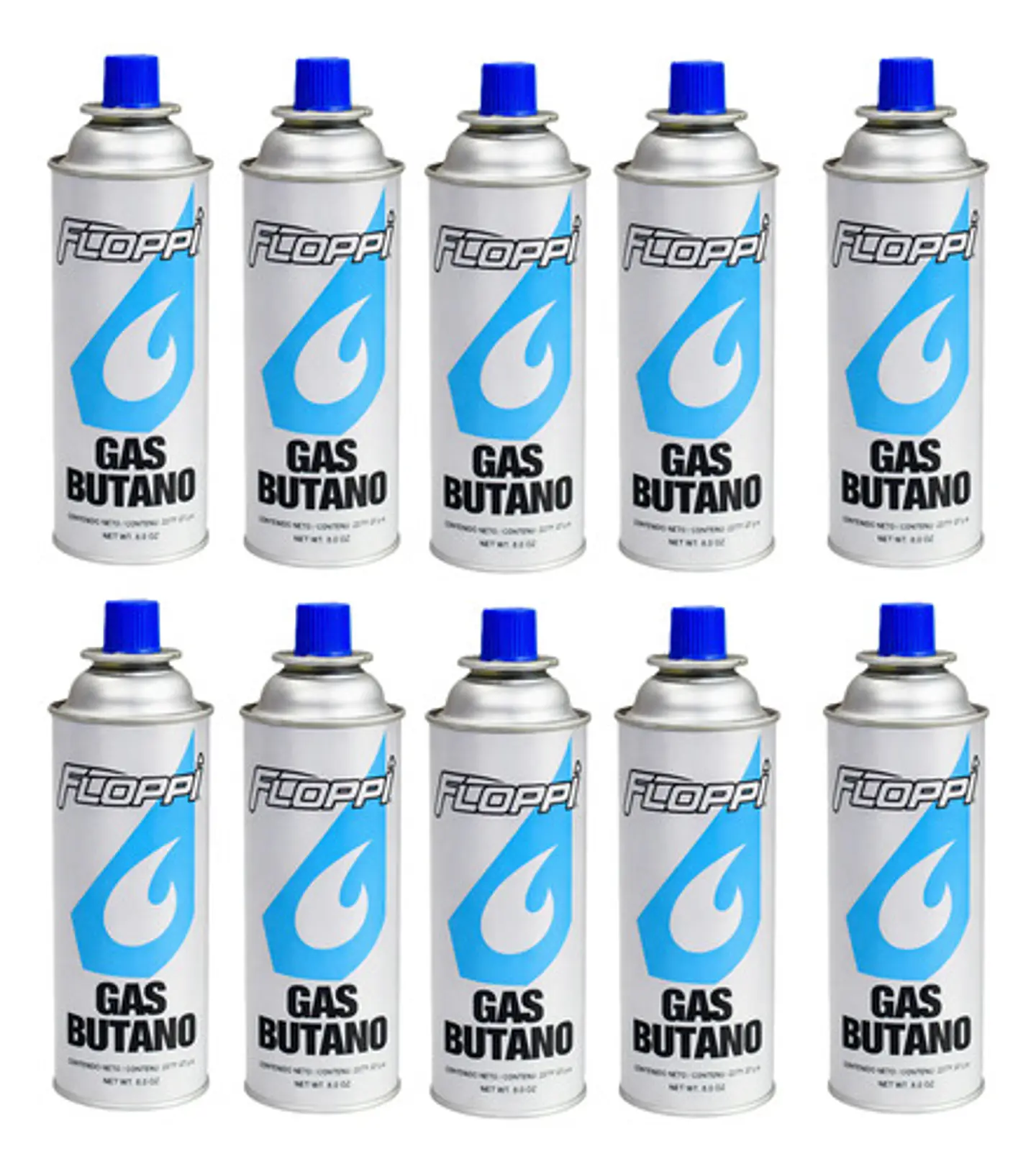 Set X 10 Tanques Gas Butano Ideal Para Estufas Soplete 1