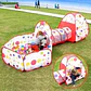 Piscina De Pelotas Con Tunel Y Casa 3 En 1 + 250 Pelotas - Miniatura 3