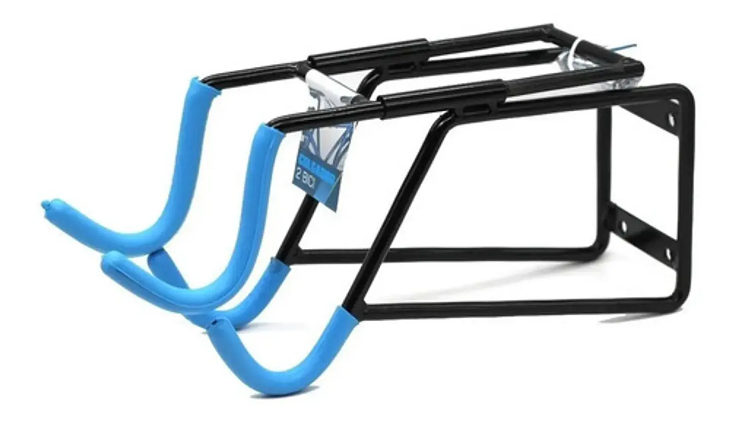 Gancho 2 Bicicletas Horizontal Pared Soporte Bicicletas Color Negro 1