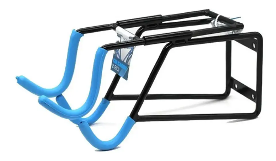 Gancho 2 Bicicletas Horizontal Pared Soporte Bicicletas Color Negro 1