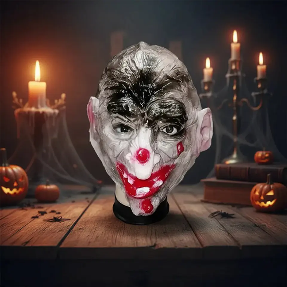 70% Máscara Caucho Halloween Bruja Disfraz 001-011 3