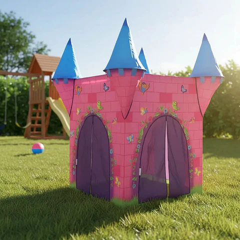 Carpa Castillo Casa Rosada Camping 17d130 Juego 8162 