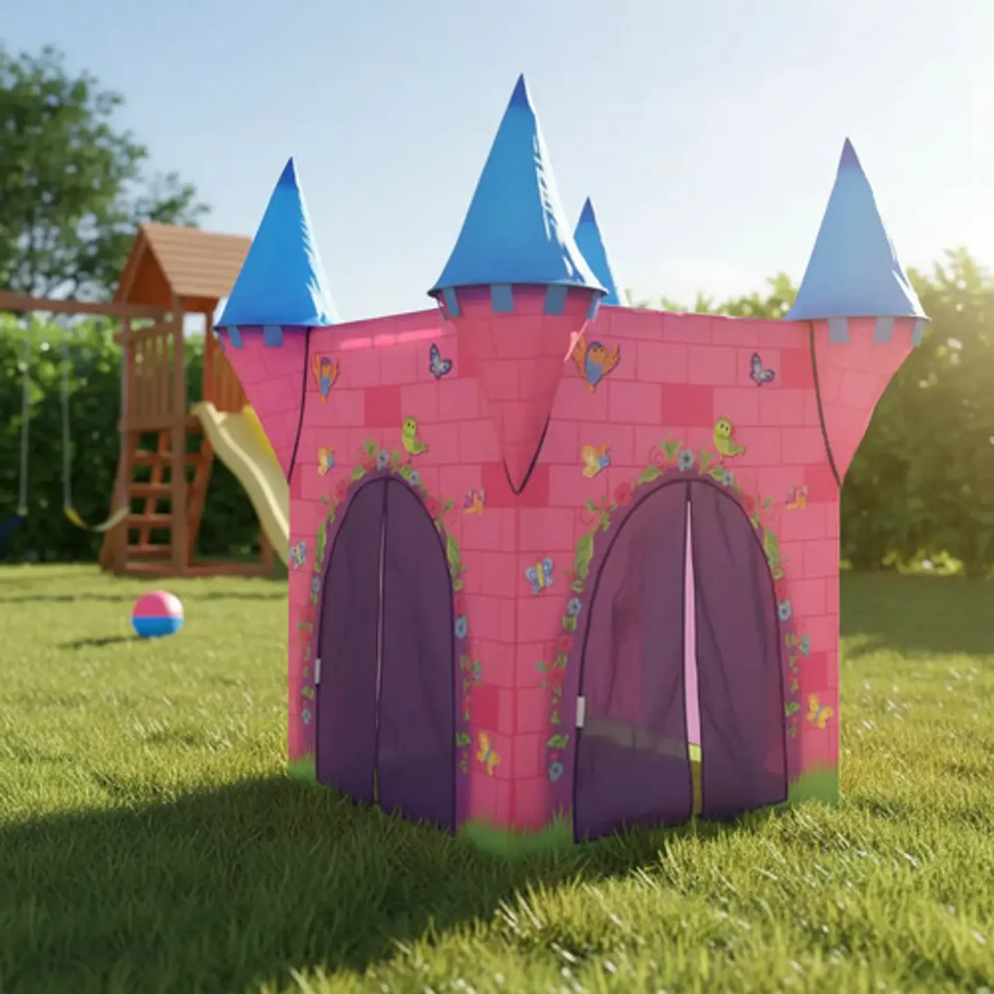 Carpa Castillo Casa Rosada Camping 17d130 Juego 8162  1