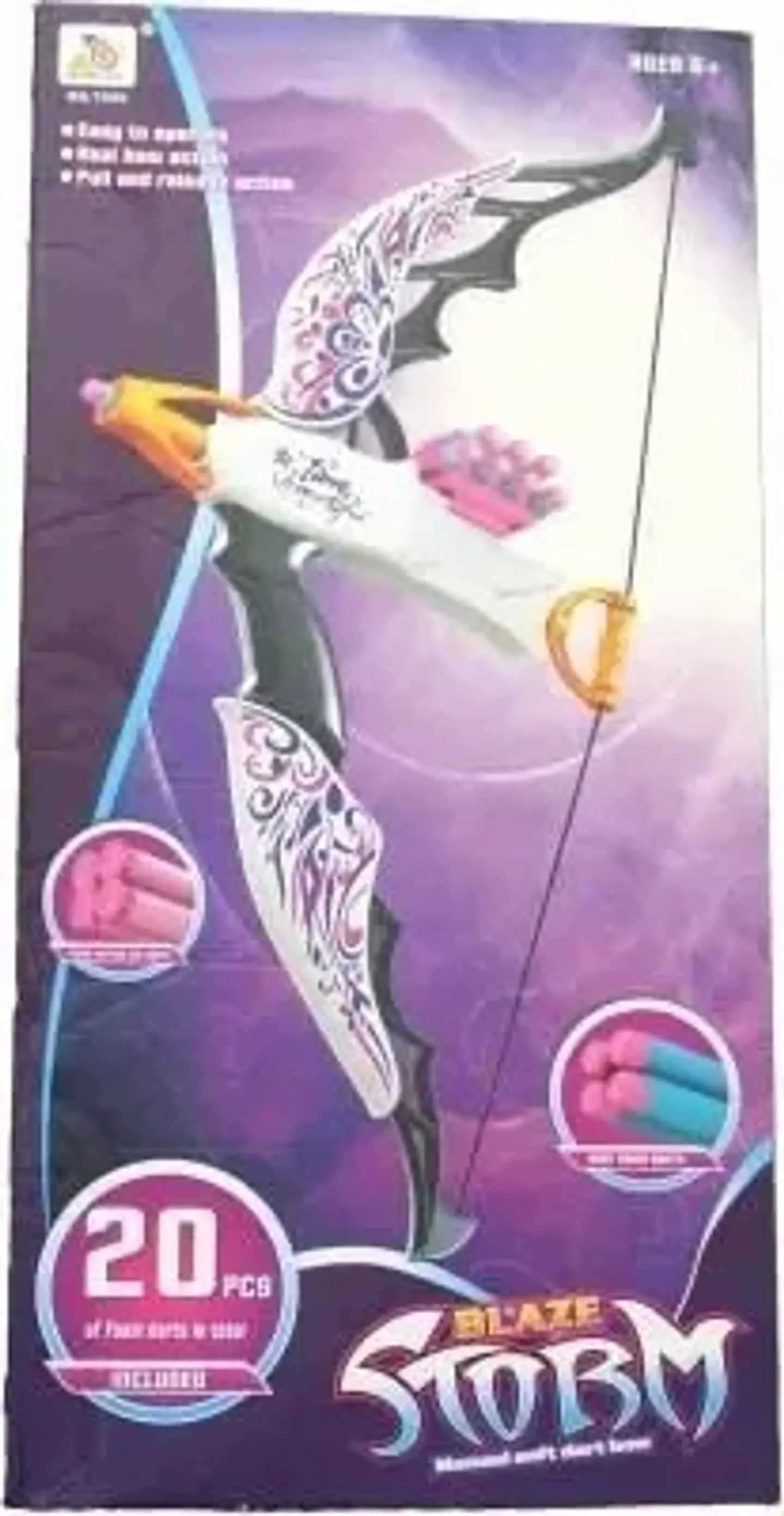 Arco Lanzador Dardos Niña 7059 20pcs Arma Suave Bala 2