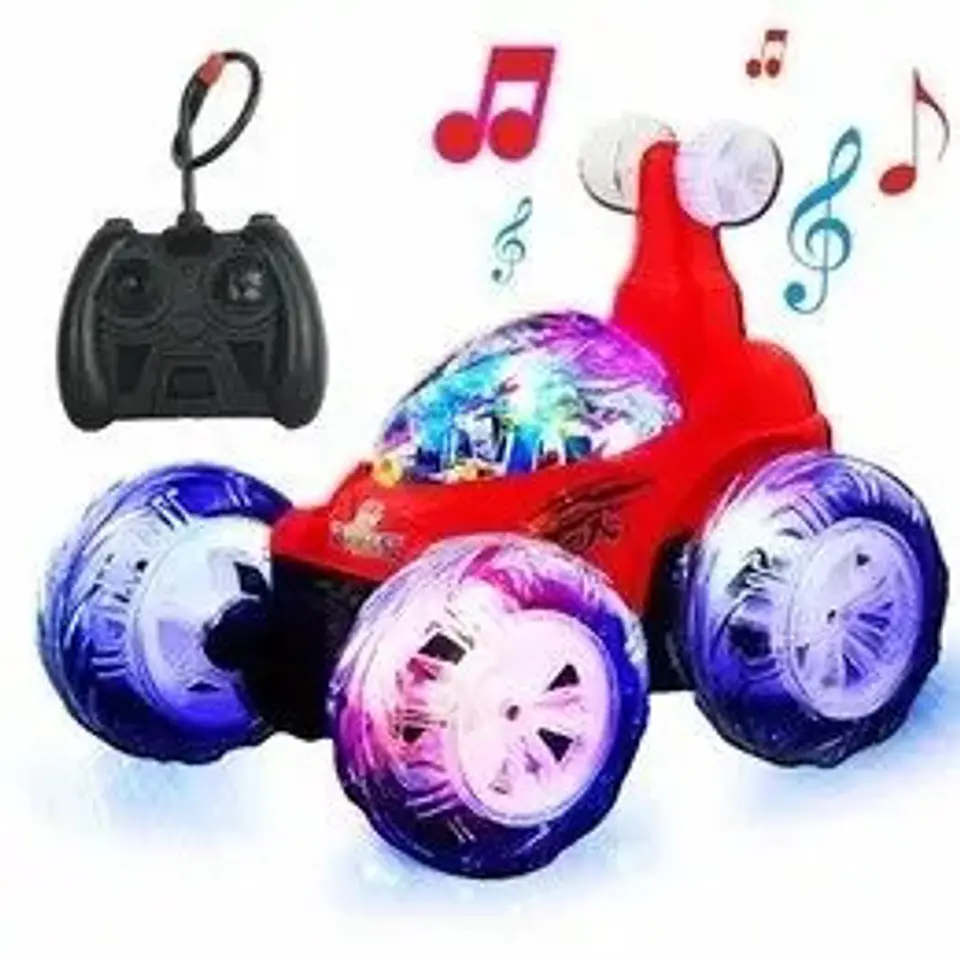 Stunt  Car Carro Loco Musical Con Luces Control Ref 7702 3