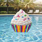 Figura Inflable De Cupcake Intex 58770 Blanco - Miniatura 3