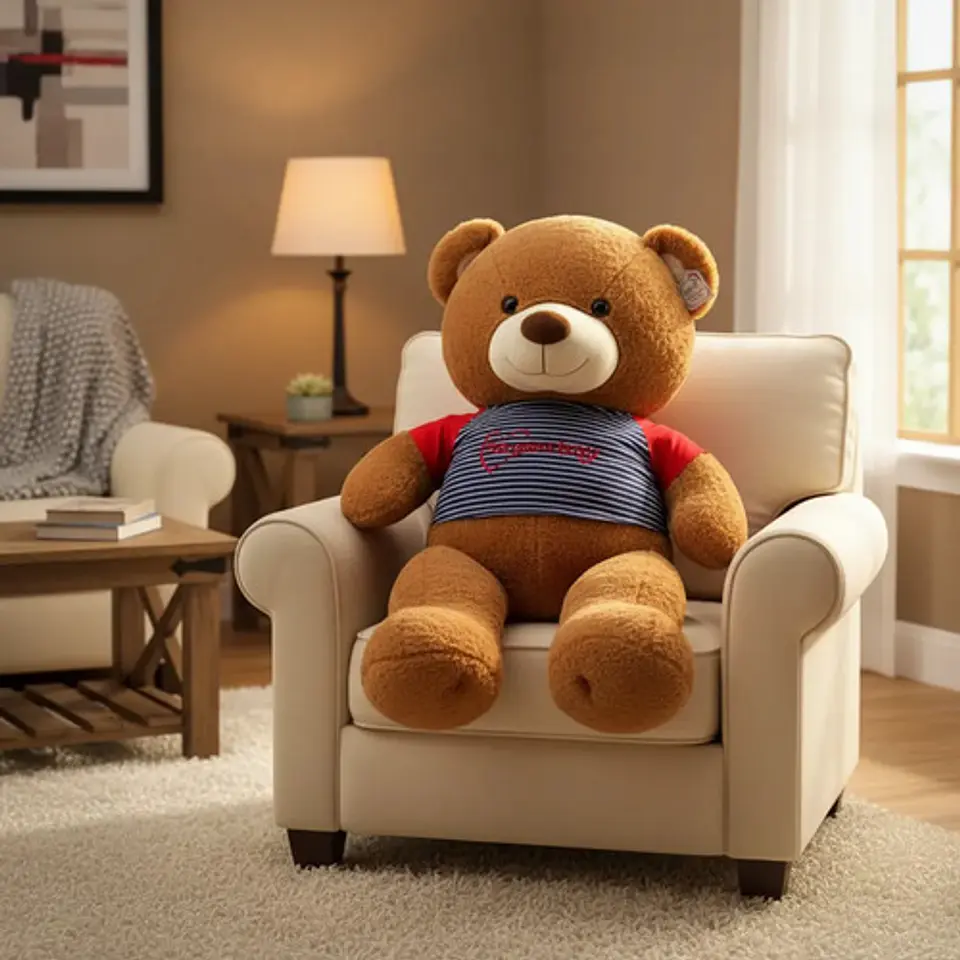 Peluches Gigante Oso 110cm Sentado Regalo Amor Sm-99-80 3