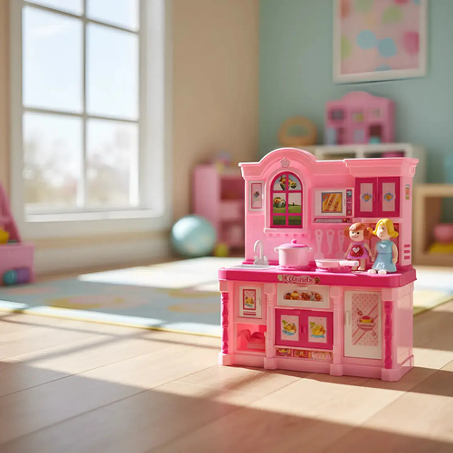Cocina Pequeña Infantil Niñas Juguete Ollas Horno 5818-2 1