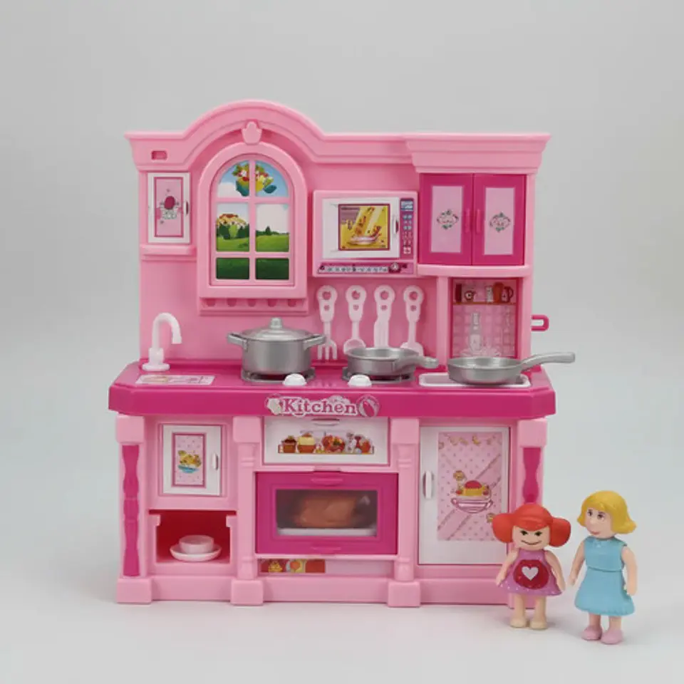 Cocina Pequeña Infantil Niñas Juguete Ollas Horno 5818-2 3