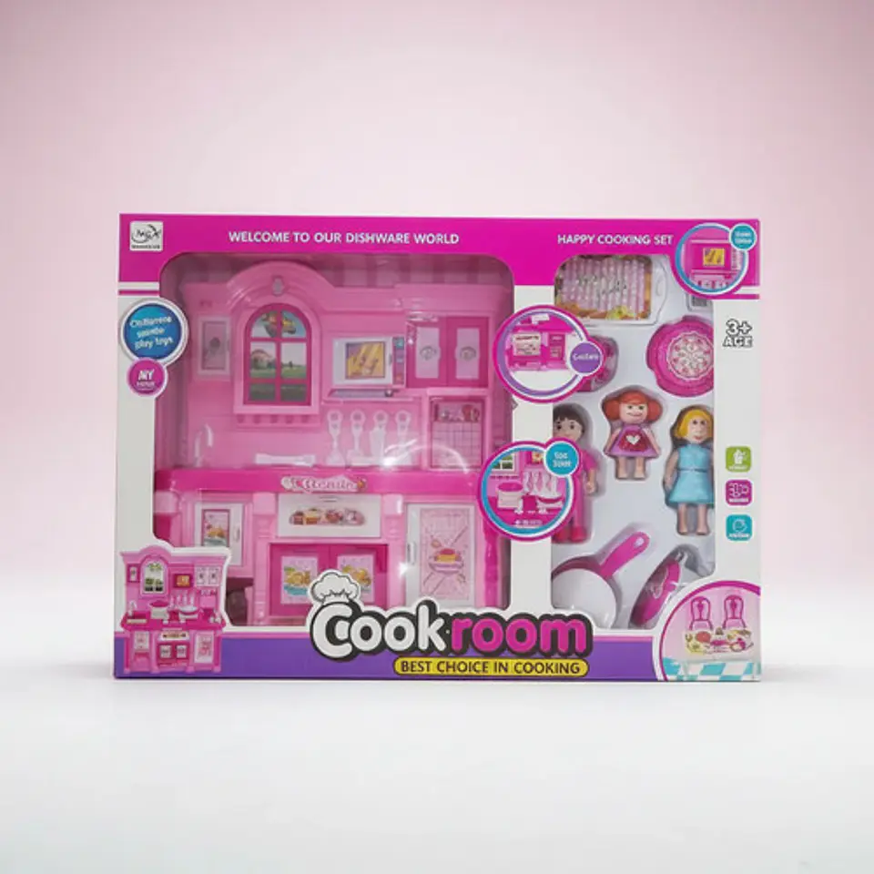 Cocina Pequeña Infantil Niñas Juguete Ollas Horno 5818-2 4