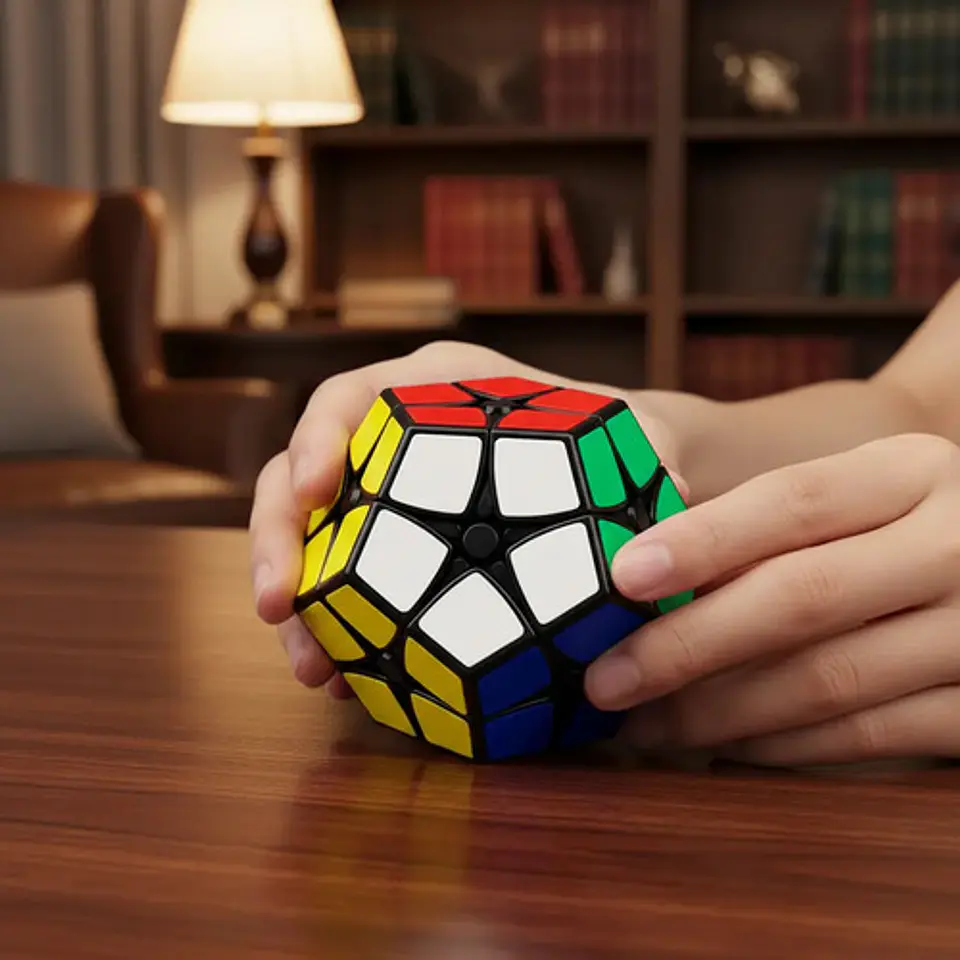 Cubo Mágico Rubik's 2x2x2 Pentagonal Para Inteligencia Y Destreza Negro 5