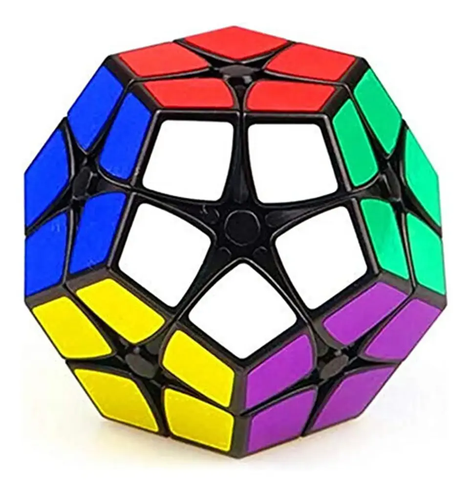 Cubo Mágico Rubik's 2x2x2 Pentagonal Para Inteligencia Y Destreza Negro 6