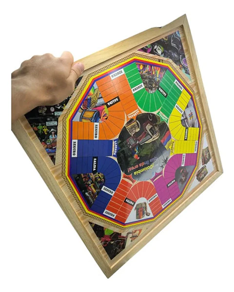 Juego Parqués 6 Y Ajedrez Magnético Finca 40x40 Cm