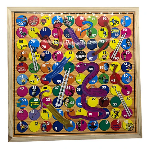 Juego Parqués 6 Puestos Y Escalera 42 X 42 Cm Casa Hogar