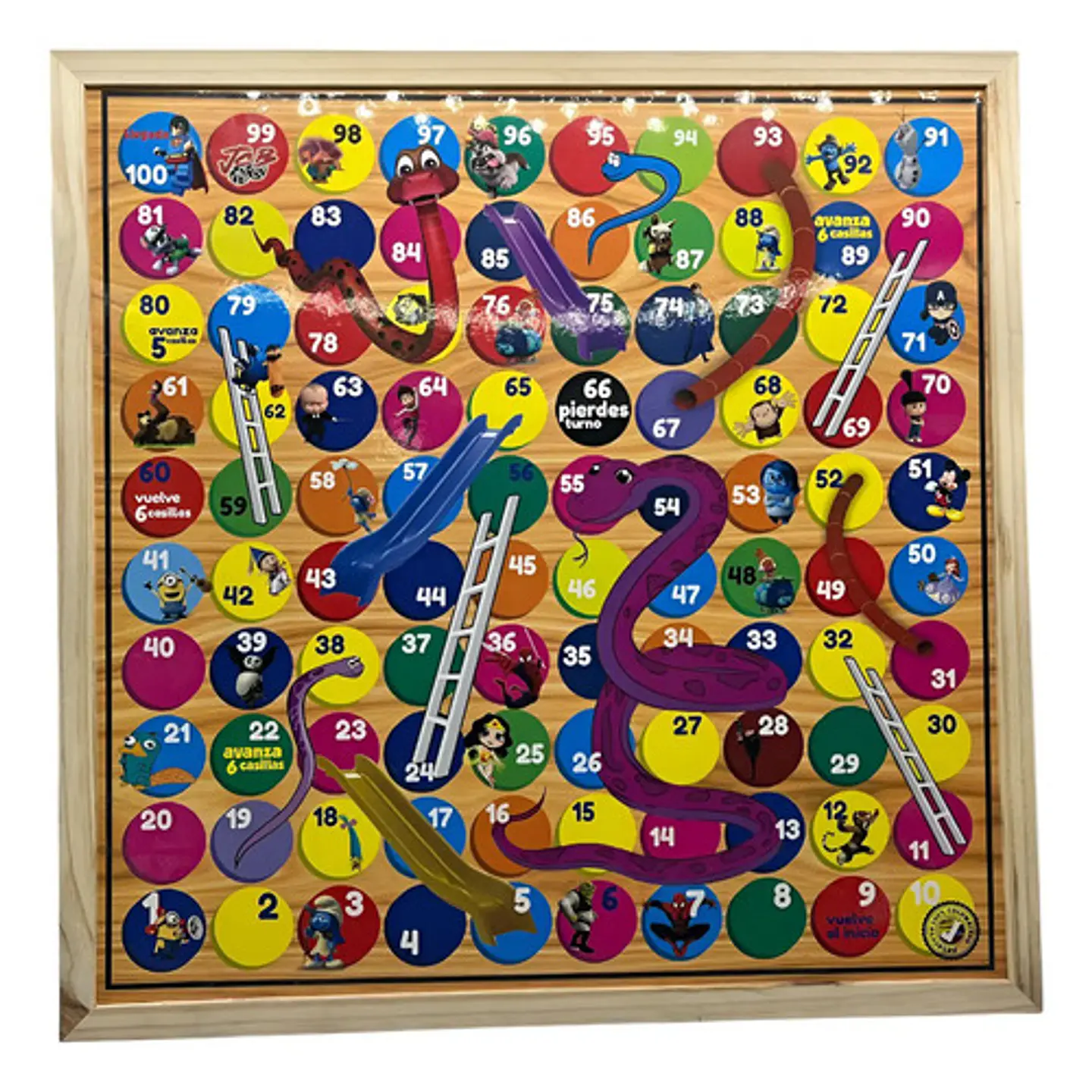 Juego Parqués 6 Puestos Y Escalera 42 X 42 Cm Casa Hogar 1