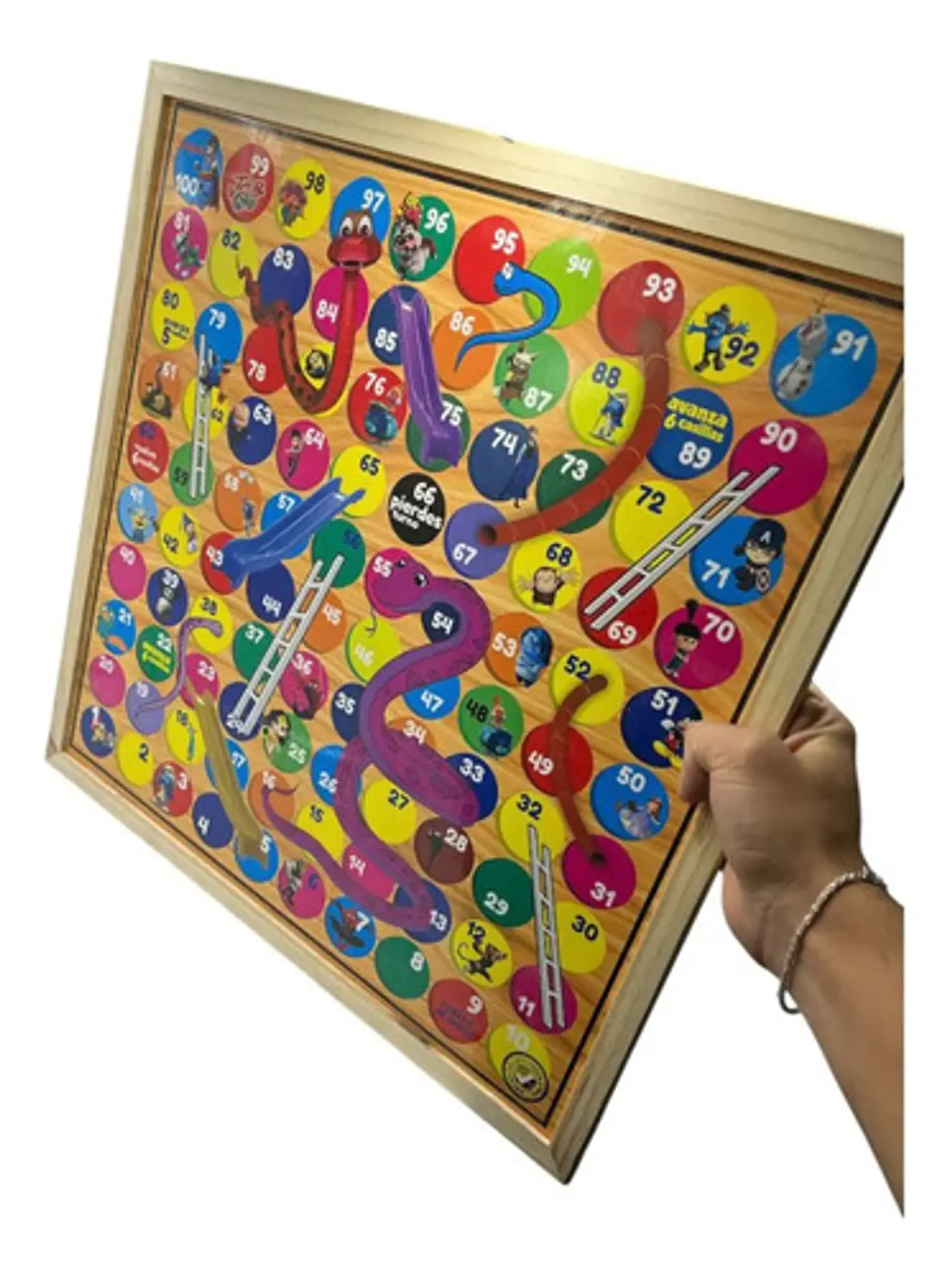 Juego Parqués 6 Puestos Y Escalera 42 X 42 Cm Casa Hogar 3