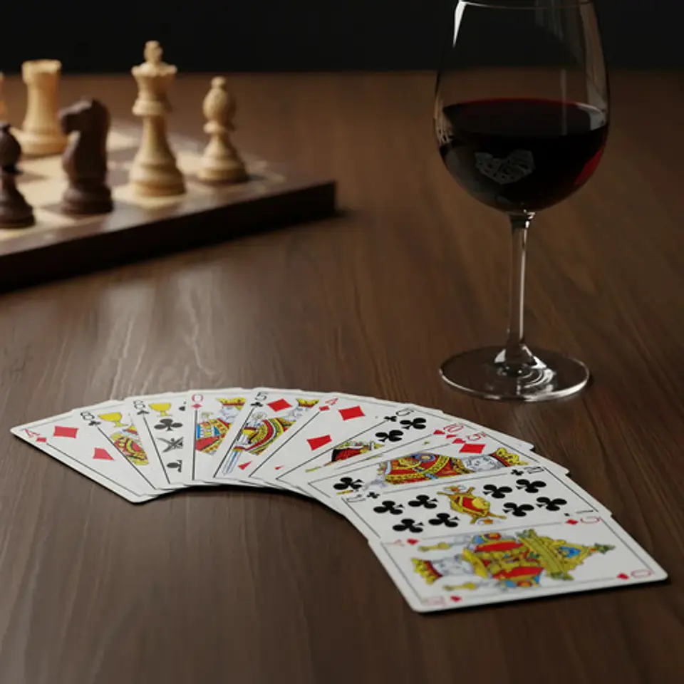 Baraja Española Poker Royal 40 Cartas Naipes Plastico Única 7