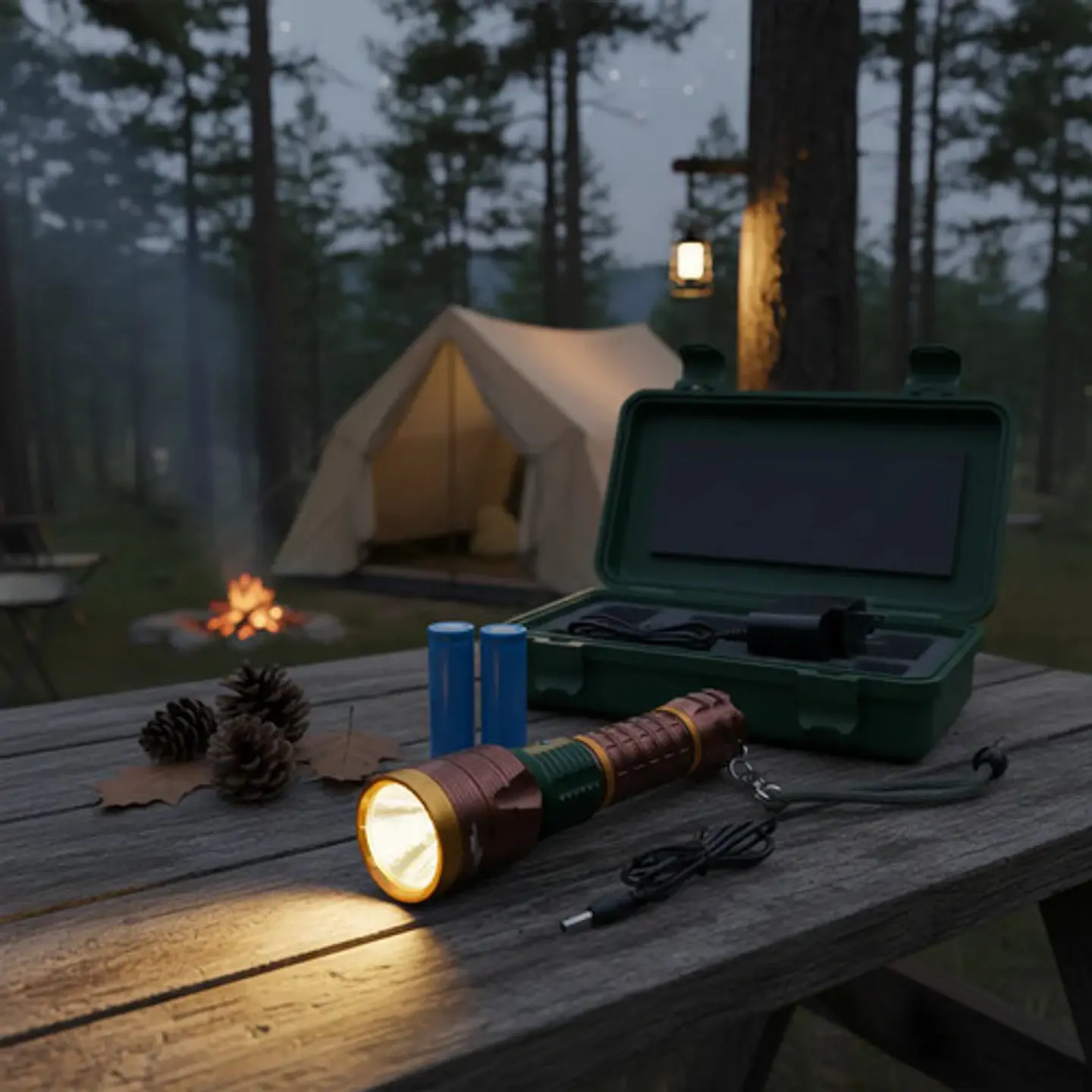 Linterna Café Lampara Led Luz Camping Campamento 806 3