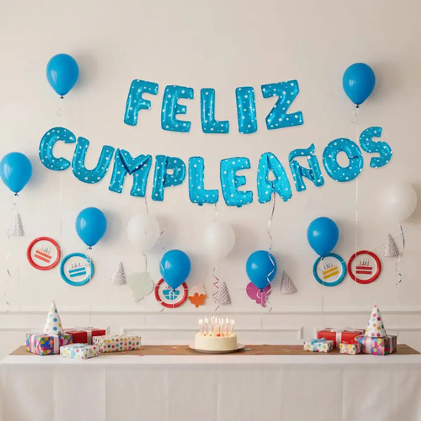 Globos Metalizados Feliz Cumpleaños Plateados 35 Cm Bombas 1