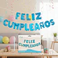Globos Metalizados Feliz Cumpleaños Plateados 35 Cm Bombas - Miniatura 3
