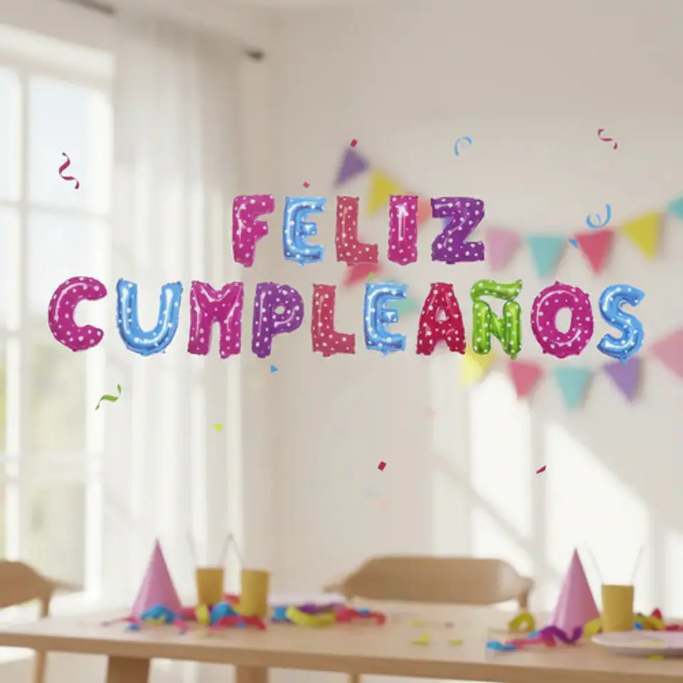 Globos Metalizados Feliz Cumpleaños Plateados 35 Cm Bombas 5