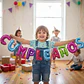 Globos Metalizados Feliz Cumpleaños Plateados 35 Cm Bombas - Miniatura 7