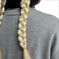 Peluca Larga Trenzas Halloween Fiesta Disfraz Pm-44907 - Miniatura 8