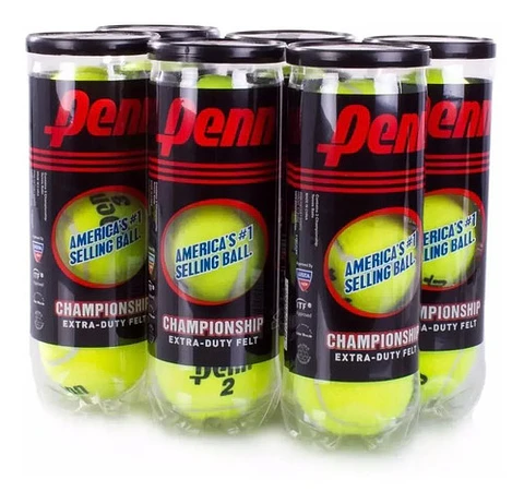 Pelotas De Tenis Penn 6 Tubos De 3 Bolas Ref: 521019