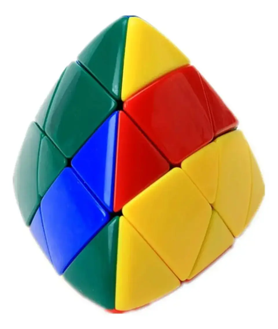 Cubo Mágico Shengshou Mastermorphix Stickerless Multicolor De Plástico Abs Rojo Amarillo 2