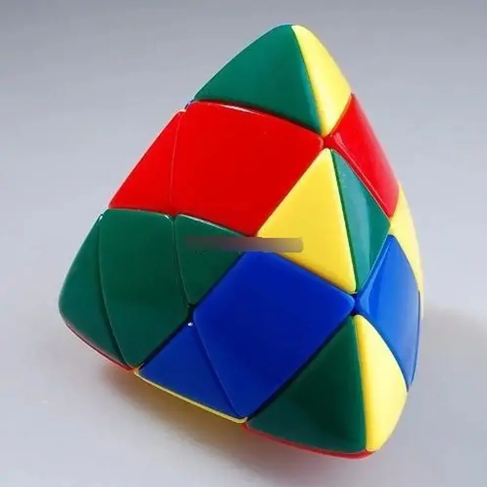 Cubo Mágico Shengshou Mastermorphix Stickerless Multicolor De Plástico Abs Rojo Amarillo 5