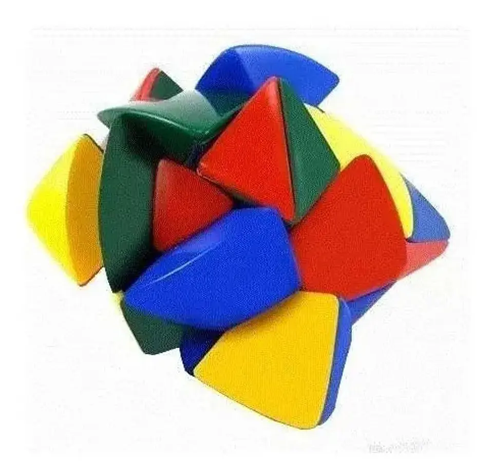 Cubo Mágico Shengshou Mastermorphix Stickerless Multicolor De Plástico Abs Rojo Amarillo 6