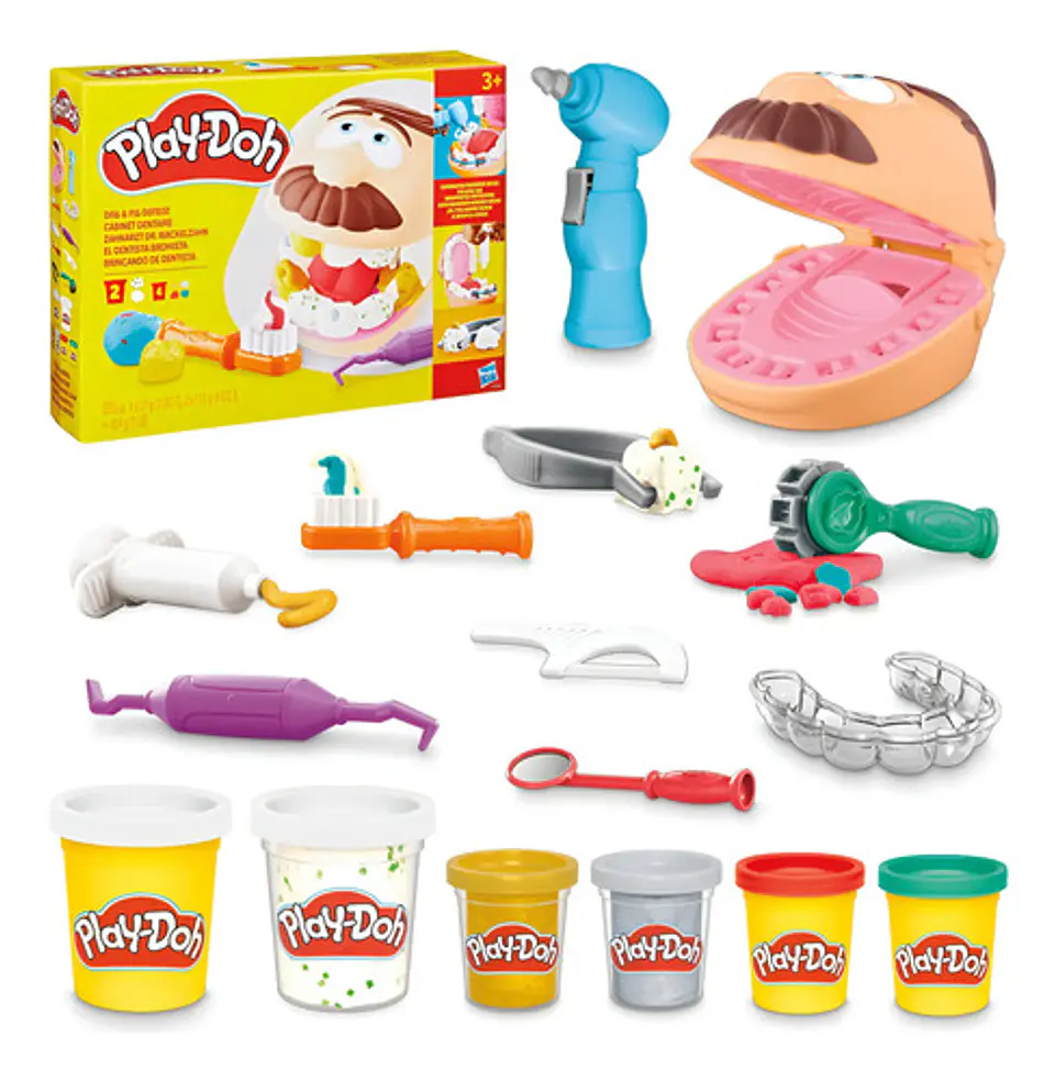 Play Doh El Dentista Bromista Blanco Multicolor 1