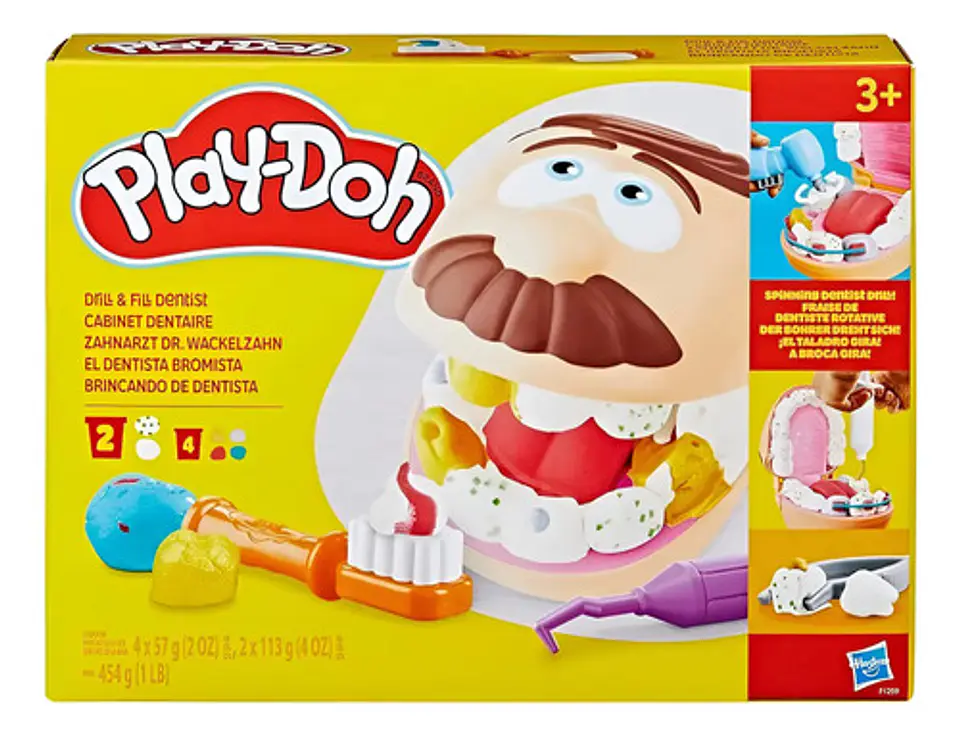 Play Doh El Dentista Bromista Blanco Multicolor 2