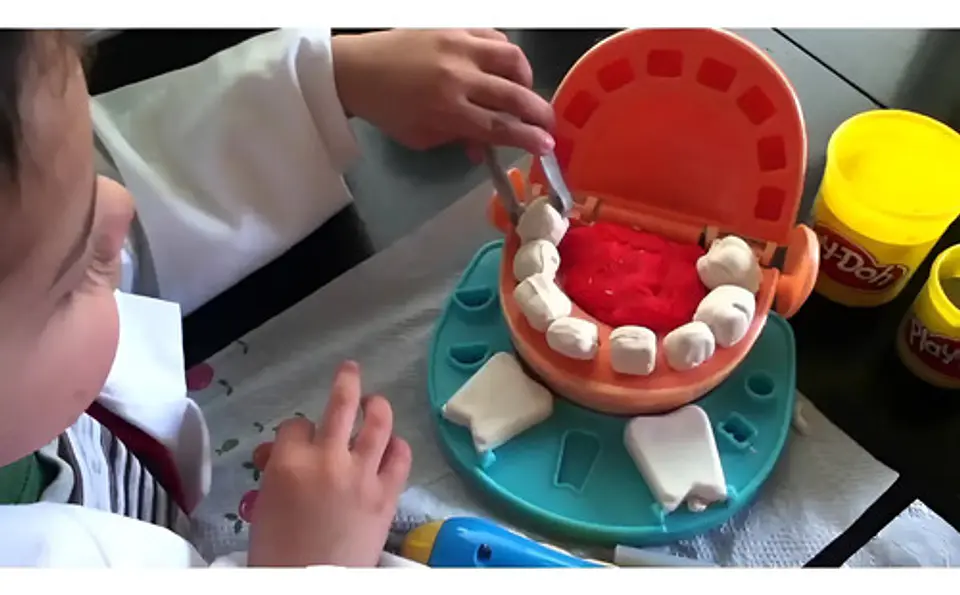 Play Doh El Dentista Bromista Blanco Multicolor 4