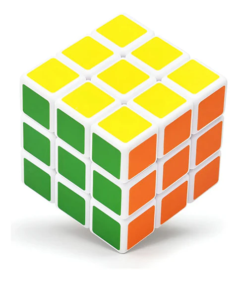 Cubo Rubiks Niños Sencillo Plástico Juego Cuadrado