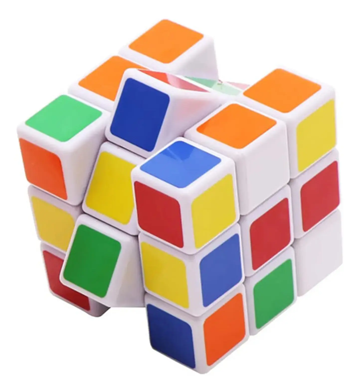 Cubo Rubiks Niños Sencillo Plástico Juego Cuadrado 3