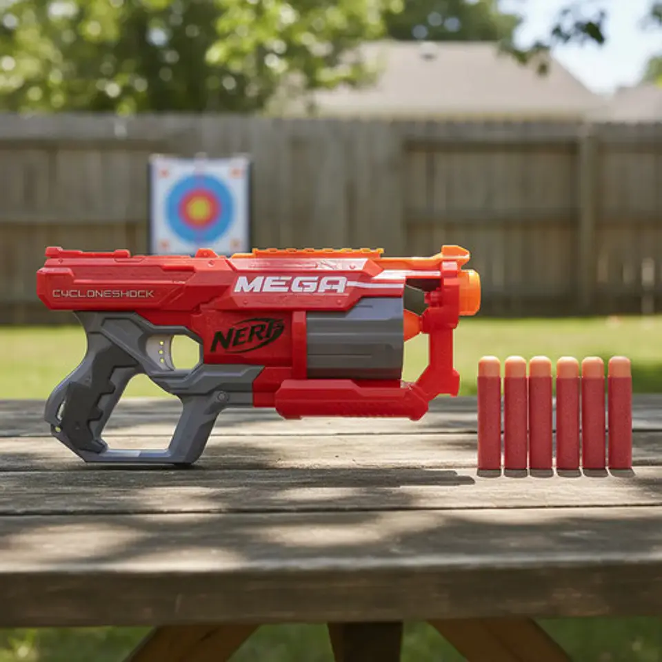 Mega Blaster Nerf N-strike Cycloneshock Mega Pistola A9249 2