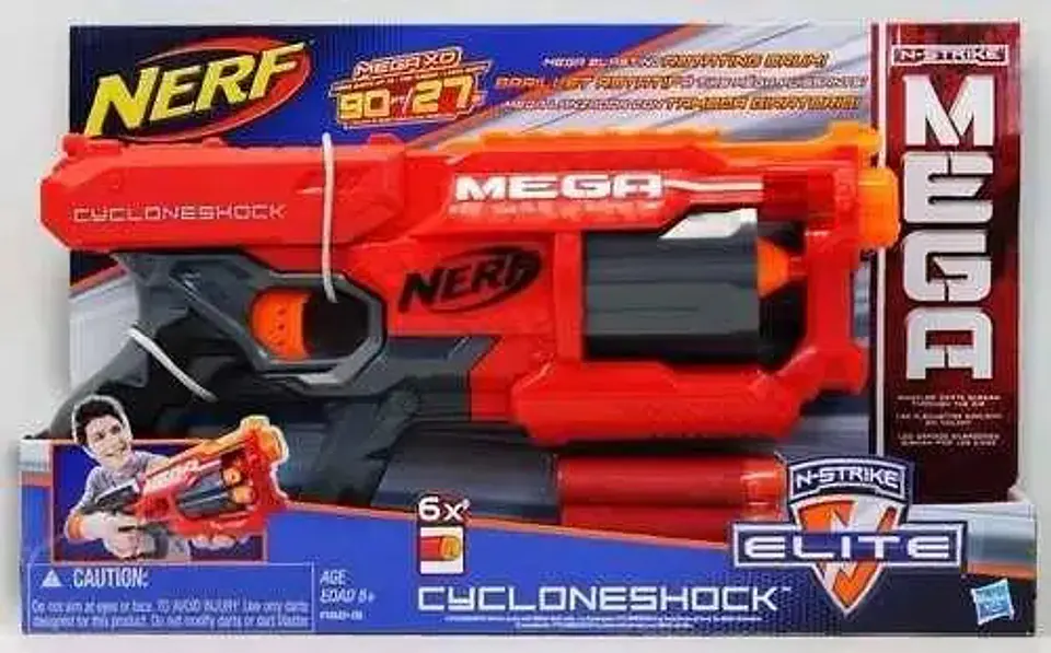Mega Blaster Nerf N-strike Cycloneshock Mega Pistola A9249 7