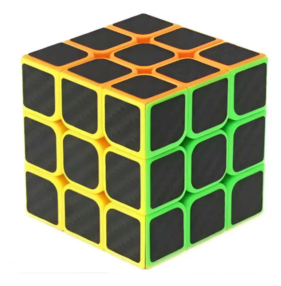 Cubo Mágico 3x3x3 De Fibra De Carbono Multicolor Guoding 1