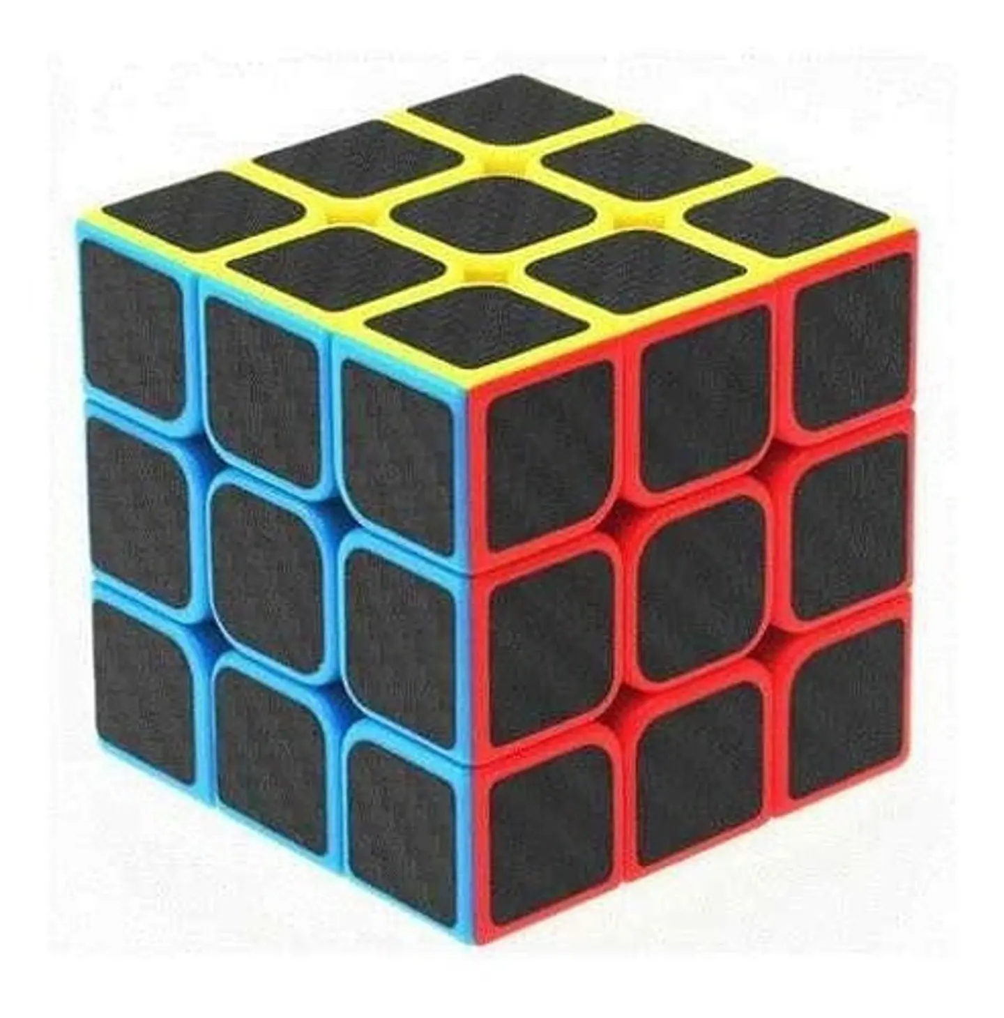 Cubo Mágico 3x3x3 De Fibra De Carbono Multicolor Guoding 3