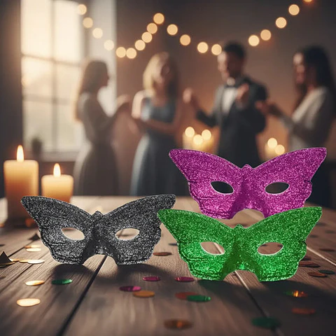 Antifaz Mariposa  X 12 Und Halloween Baile Eventos Fiesta