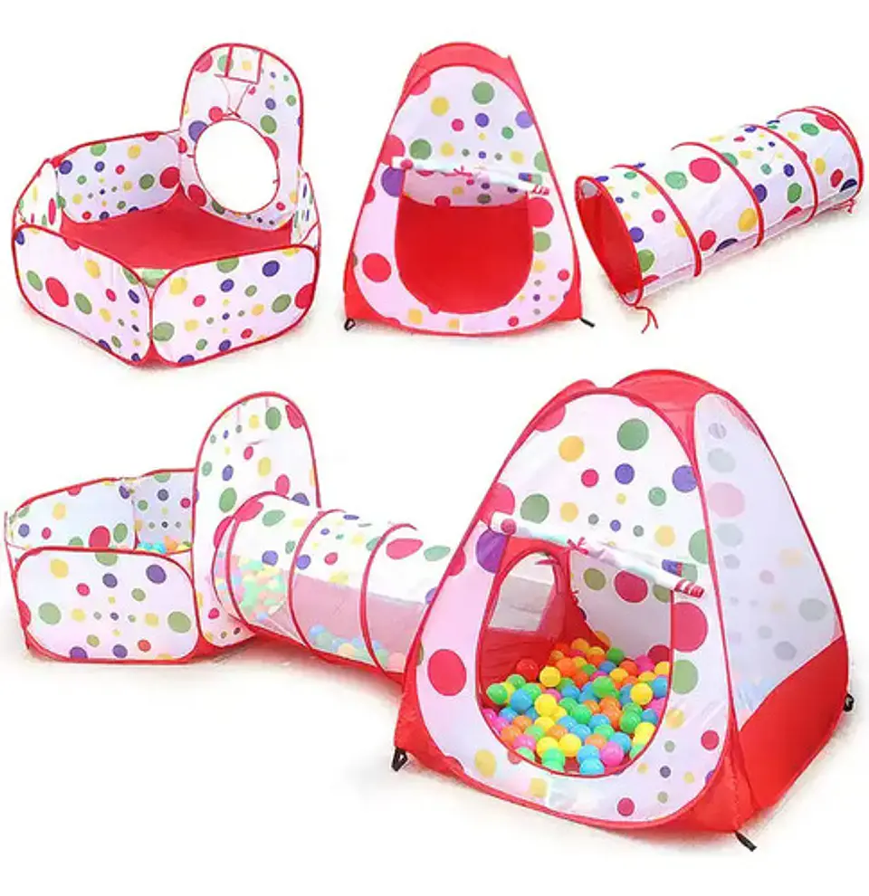 Carpa Tunel Piscina 3e1 Pelotas Gym Estimulacion Bebe 1049* 7