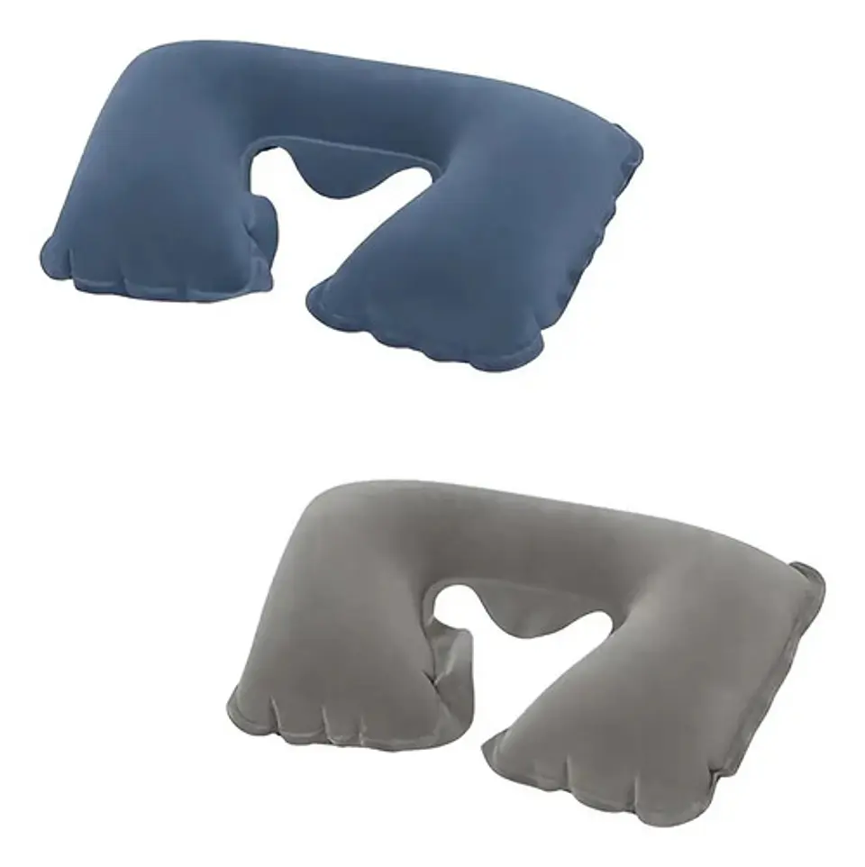 Almohada Cojín Viajera Inflable Cuello Avión Estrés Viaje 4